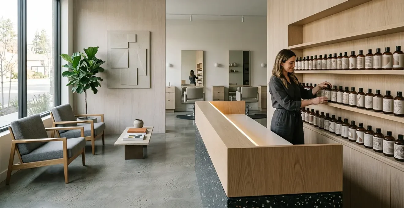 Gestion de la TVA dans un salon de coiffure moderne avec système de caisse enregistreuse