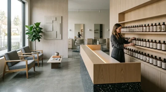 Gestion de la TVA dans un salon de coiffure moderne avec système de caisse enregistreuse