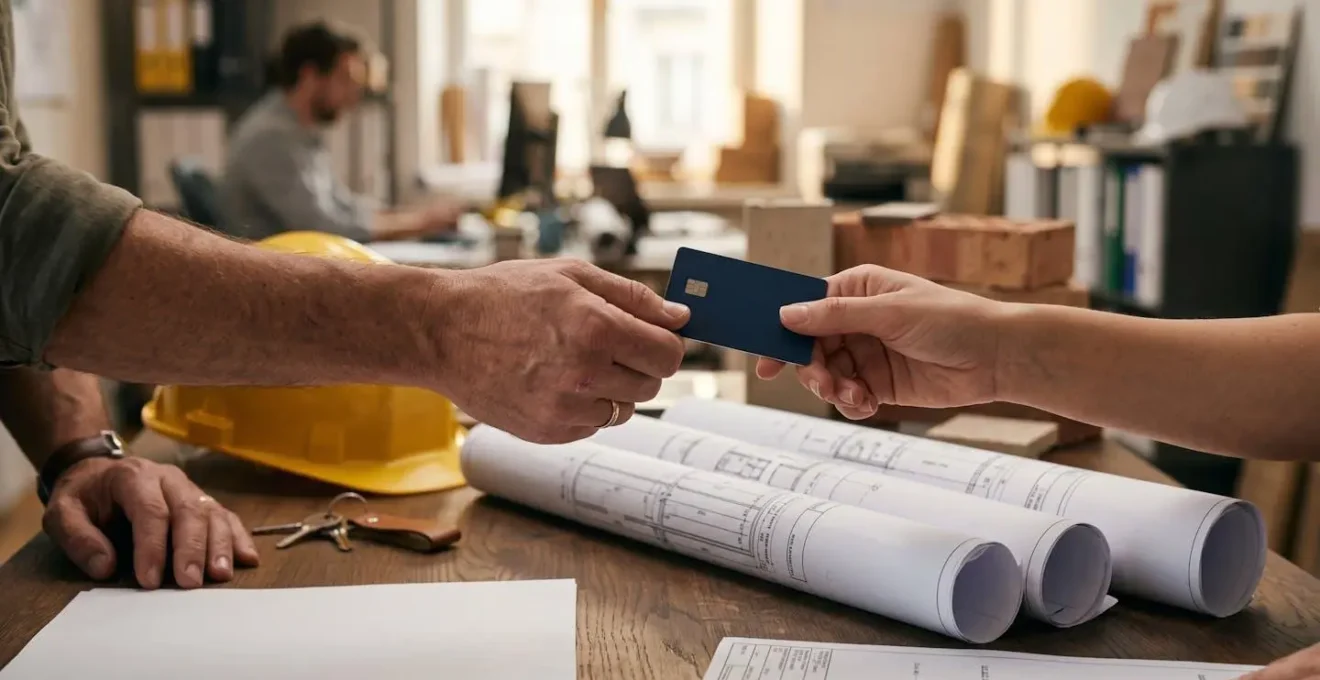 Signature d'un contrat de construction avec remise d'acompte