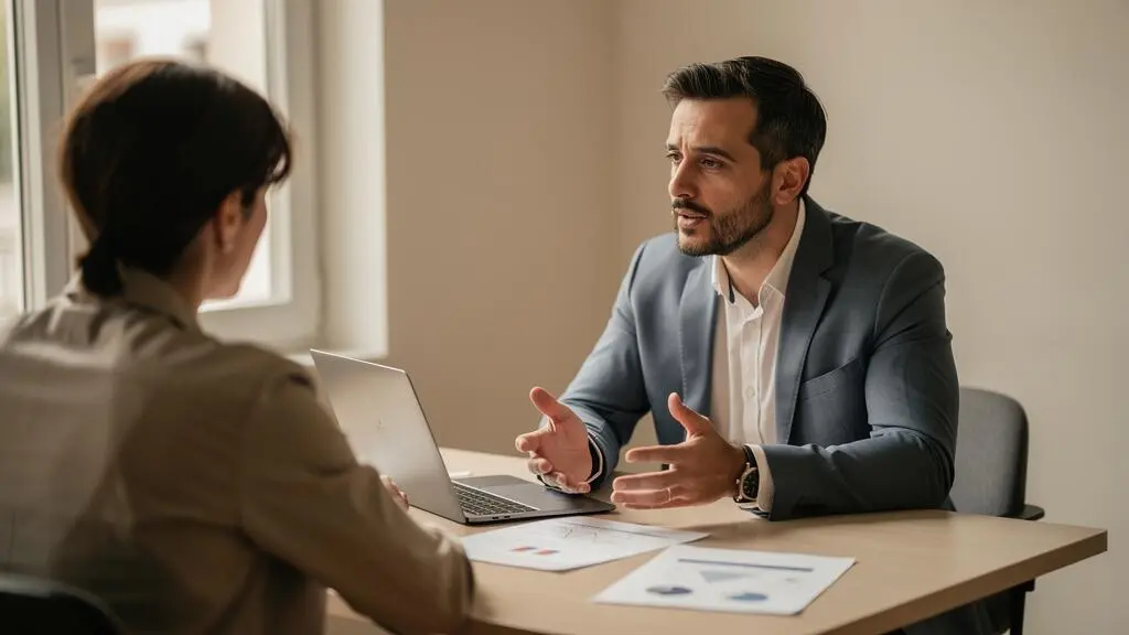 Coach professionnel en session de travail individuelle avec un client